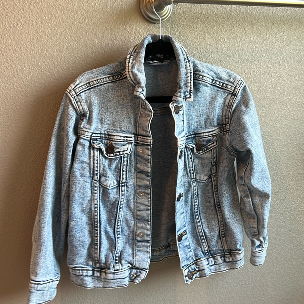 Girls H&M denim jean jacket size 7-8 youth